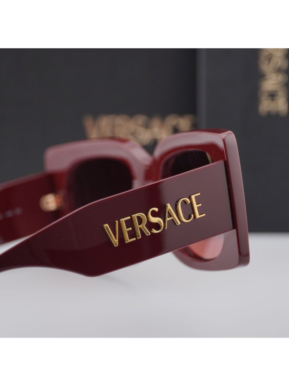 Versace VE4496U 551520 Square Sunglasses – Burgundy / Pink to Violet - Picture 10 of 11